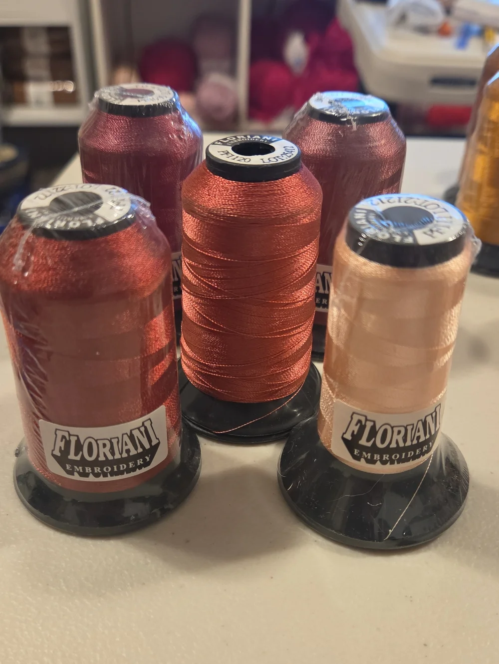 5 Colors FLORIANI Embroidery Threads